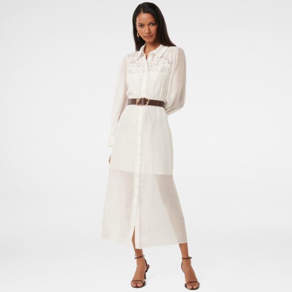 Janice Petite Embroidery Belted Dress