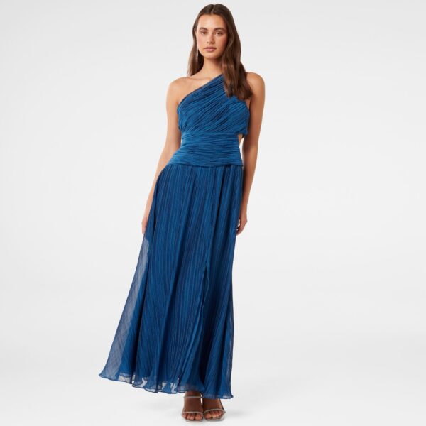 Kylie Asym Crinkle Midi Dress