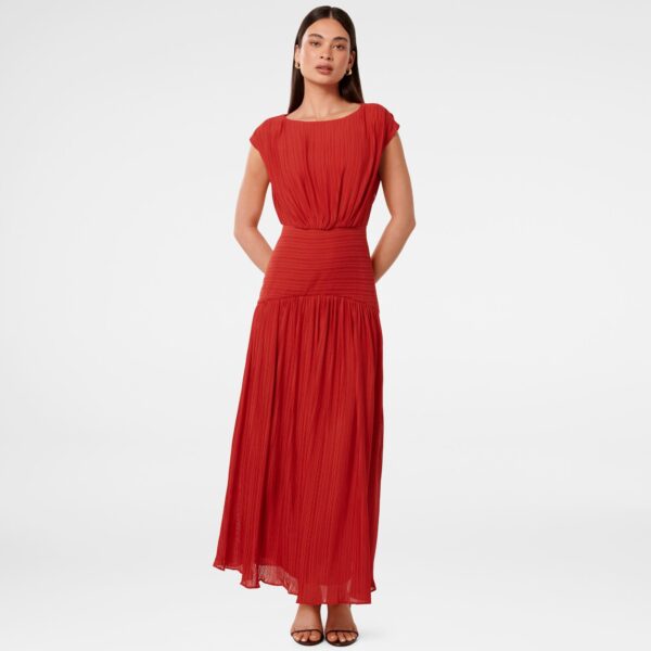 Lila Crinkle Maxi Dress