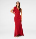 Lisa One Shoulder Ruffle Dress