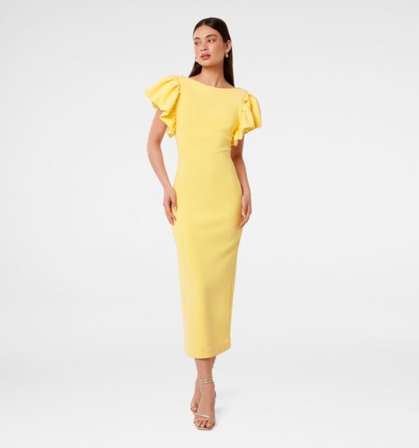 Liz Frill Sleeve Bodycon Dress