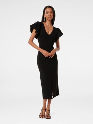 Liz Petite Frill Bodycon Dress