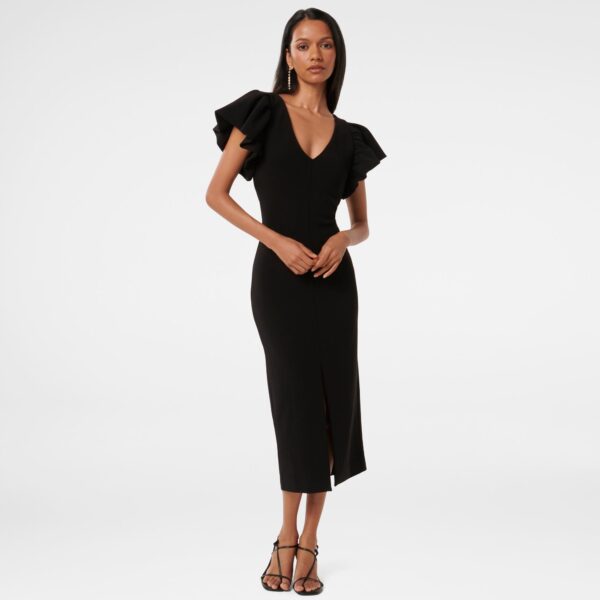 Liz Petite Frill Bodycon Dress