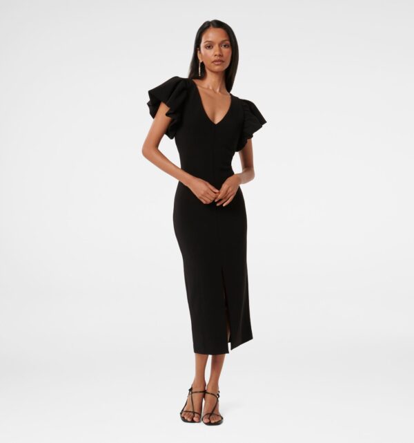 Liz Petite Frill Bodycon Dress