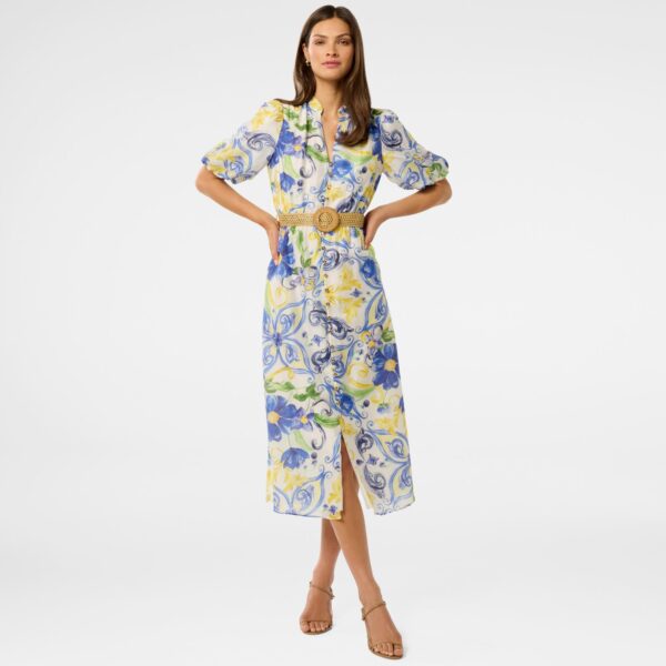 Loren Puff Sleeve Midi Dress