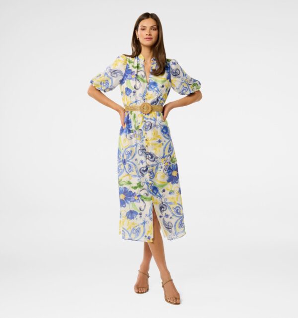 Loren Puff Sleeve Midi Dress