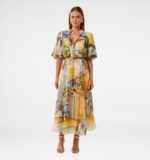 Viola Printed Midi Dress