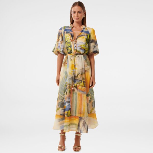 Viola Printed Midi Dress