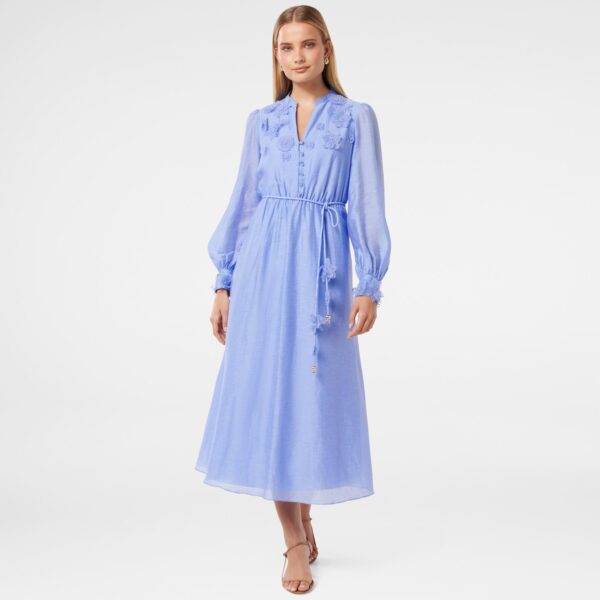 Yasmin Floral Applique Midi Dress