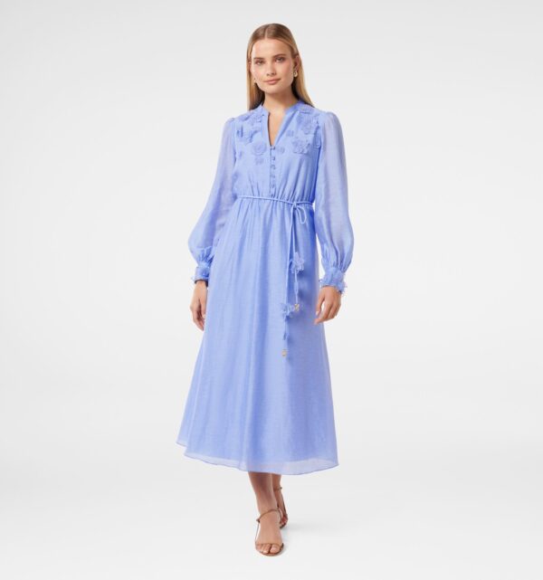 Yasmin Floral Applique Midi Dress