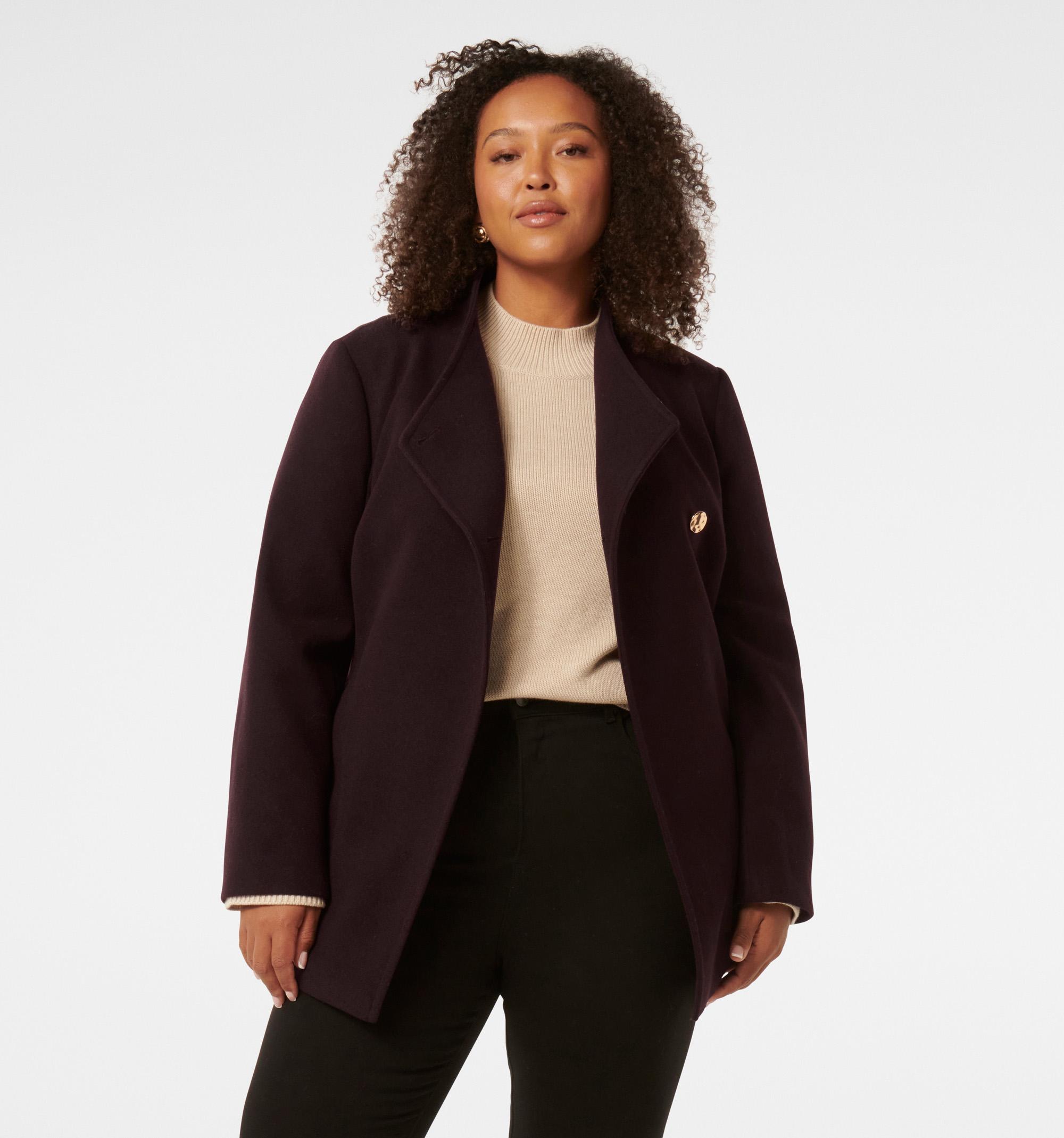 Monica Curve Wrap Coat