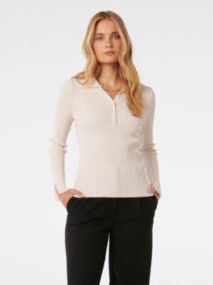 Vida Half Placket Polo Knit To